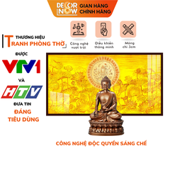 Tranh Trúc Chỉ Ngang In Phật DECORNOW DCN-TC109