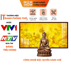 Tranh Trúc Chỉ Ngang In Chữ Thư Pháp DECORNOW DCN-TC110