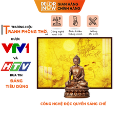 Tranh Trúc Chỉ Ngang In Hoa Sen DECORNOW DCN-TC114