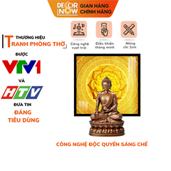 Tranh Trúc Chỉ Vuông In Hoa Sen DECORNOW DCN-TC140