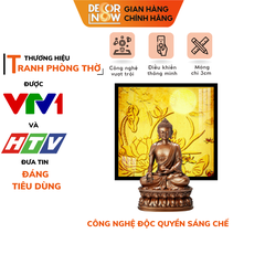 Tranh Trúc Chỉ Vuông In Hoa Sen DECORNOW DCN-TC143