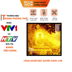 Tranh Trúc Chỉ Vuông In Phật DECORNOW DCN-TC149