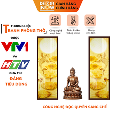 Tranh Trúc Chỉ Bộ Đối In Cá Chép DECORNOW DCN-TC167