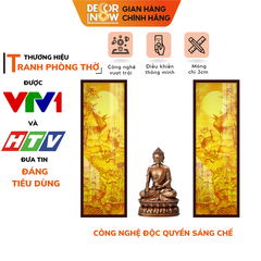 Tranh Trúc Chỉ Bộ Đối In Chim Hạt DECORNOW DCN-TC169