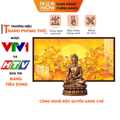 Tranh Trúc Chỉ Ngang In Hoa Sen DECORNOW DCN-TC187