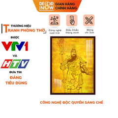 Tranh Trúc Chỉ Đứng In Thần + Quan Công DECORNOW DCN-TC195