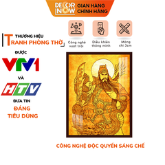 Tranh Trúc Chỉ Đứng In Thần + Quan Công DECORNOW DCN-TC196