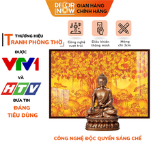 Tranh Trúc Chỉ Ngang In Lá Bồ Đề DECORNOW DCN-TC209