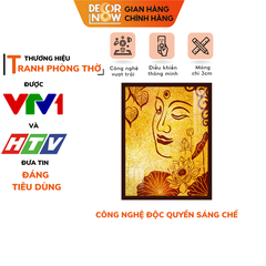 Tranh Trúc Chỉ Đứng In Phật DECORNOW DCN-TC216