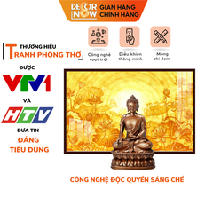 Tranh Trúc Chỉ Ngang In Hoa Sen DECORNOW DCN-TC231