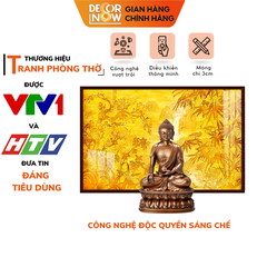 Tranh Trúc Chỉ Ngang In Phật DECORNOW DCN-TC260