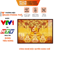 Tranh Trúc Chỉ Ngang In Phật DECORNOW DCN-TC274