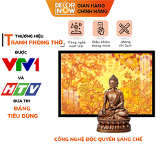 Tranh Trúc Chỉ Ngang In Hoa Sen DECORNOW DCN-TC295