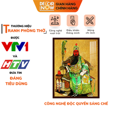 Tranh Trúc Chỉ In Đứng Mẫu Thần + Quan Công DECORNOW DCN-TC297