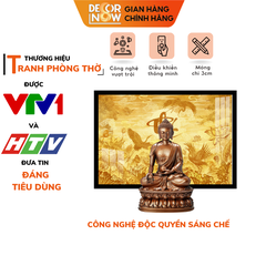 Tranh Trúc Chỉ Ngang In Chữ Thư Pháp DECORNOW DCN-TC326