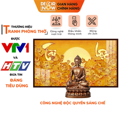 Tranh Trúc Chỉ Ngang In Chữ Thư Pháp DECORNOW DCN-TC374