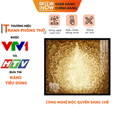 Tranh Trúc Chỉ Ngang In Lá Bồ Đề DECORNOW DCN-TC381