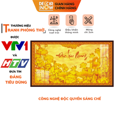 Tranh Trúc Chỉ Ngang Hoa Sen DECORNOW DCN-TC425