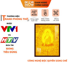 Tranh Trúc Chỉ Đứng In Phật DECORNOW DCN-TC61