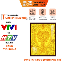 Tranh Trúc Chỉ Đứng In Phật DECORNOW DCN-TC62