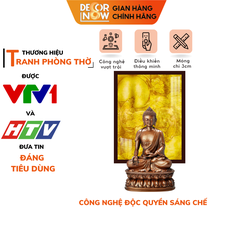 Tranh Trúc Chỉ Đứng In Hoa Sen DECORNOW DCN-TC67