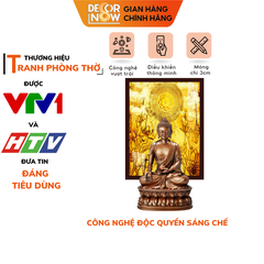 Tranh Trúc Chỉ Đứng In Hoa Sen DECORNOW DCN-TC68