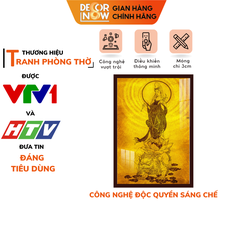 Tranh Trúc Chỉ Đứng In Phật DECORNOW DCN-TC69