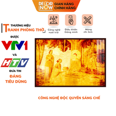 Tranh Trúc Chỉ Ngang In Phật DECORNOW DCN-TC84