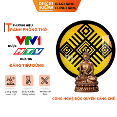 Đèn Hào Quang Phật In Tranh Trúc Chỉ CNC DECORNOW DCN-TCC11