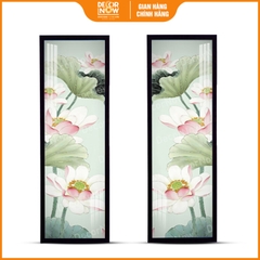Tranh Hoằng Pháp Đối Sen Xanh Ngọc Bích DecorNow HD82