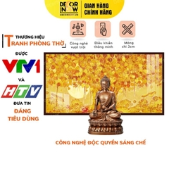 Tranh Hoằng Pháp Ngang Cây Bồ Đề Hoa Sen Trời DecorNow TC107