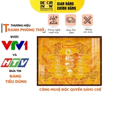 Tranh Hoằng Pháp Ngang Chữ Cửu Huyền Thất Tổ Rồng Bay DecorNow TC206