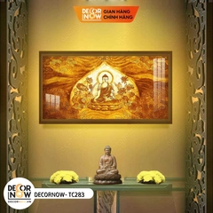 Tranh Trúc Chỉ In Ngang Mẫu Phật Thích Ca DECORNOW DCN-TC283