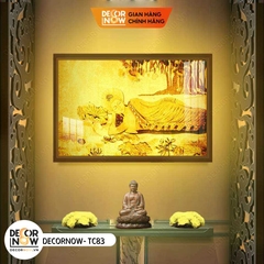 Tranh Trúc Chỉ Ngang In Phật DECORNOW DCN-TC83