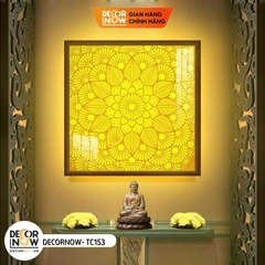 Tranh Trúc Chỉ Vuông In Mandala DECORNOW DCN-TC153