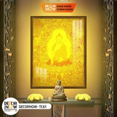 Tranh Trúc Chỉ Đứng In Chim Hạc DECORNOW DCN-TC74