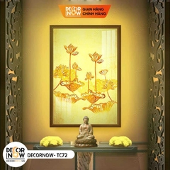 Tranh Trúc Chỉ Đứng In Chim Hạc DECORNOW DCN-TC74