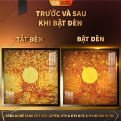 Tranh Trúc Chỉ Vuông In Phật DECORNOW DCN-TC133