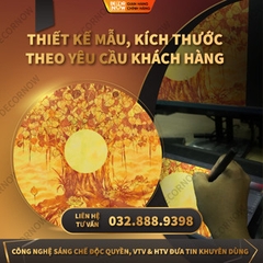 Tranh Trúc Chỉ Vuông In Hoa Sen DECORNOW DCN-TC135