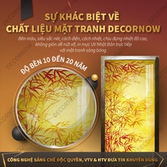 Tranh Tứ Quý Lan Mai Cúc Trúc DECORNOW DCN-TC278