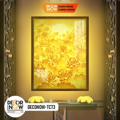 Tranh Trúc Chỉ Đứng In Chim Hạc DECORNOW DCN-TC74