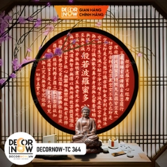 Đèn Hào Quang Phật Bát Nhã Tâm Kinh DECORNOW DCN-TC364