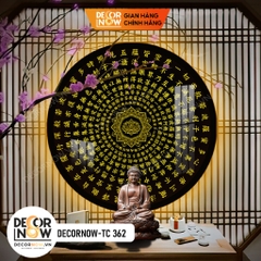 Đèn Hào Quang Phật Bát Nhã Tâm Kinh DECORNOW DCN-TC362