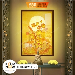 Tranh Trúc Chỉ Đứng In Chim Hạc DECORNOW DCN-TC74