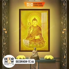 Tranh Trúc Chỉ Đứng In Chim Hạc DECORNOW DCN-TC74