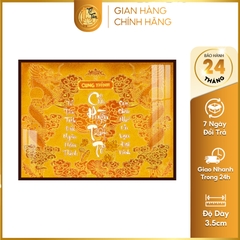 Tranh Trúc Chỉ Ngang In Hoa Sen DECORNOW DCN-TC111