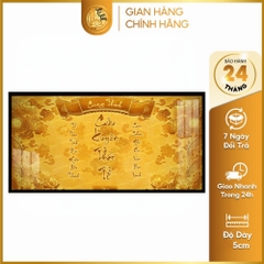 Tranh Trúc Chỉ Ngang In Hoa Sen DECORNOW DCN-TC111