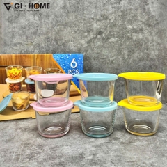 Set 6 Hũ Thủy Tinh Đựng Thực Phẩm 260ml GHA826 – Gọn Gàng, Kín Hơi, Dễ Bảo Quản