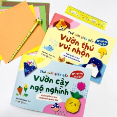 Sách - Combo 2 Cuốn: Thế Giới Giấy Gấp (Vườn Cây Ngộ Nghĩnh + Vườn Thú Vui Nhộn)
