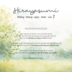 Sách - Hirayasumi - Những Tháng Ngày Chơi Vơi (Tập 7)